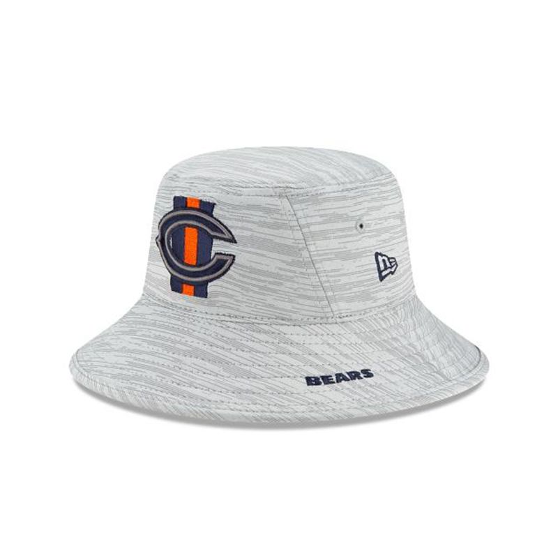 NFL Chicago Bears Official Training Stretch (MHK3580) - Blue New Era Bucket Hats